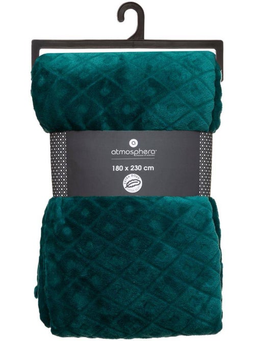 Plaid en flanelle motif losange 3d losan - Kiabi