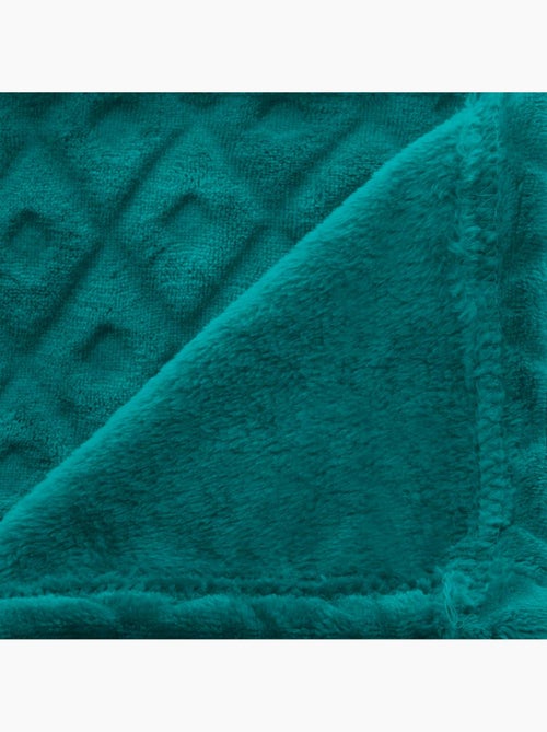 Plaid en flanelle motif losange en relief losan - Kiabi