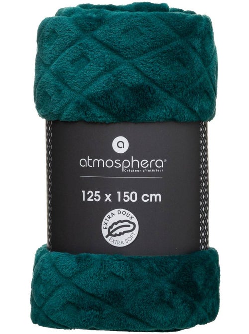 Plaid en flanelle motif losange en relief losan - Kiabi