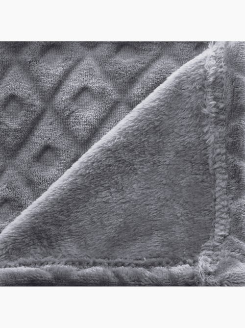 Plaid en flanelle motif losange en relief losan - Kiabi