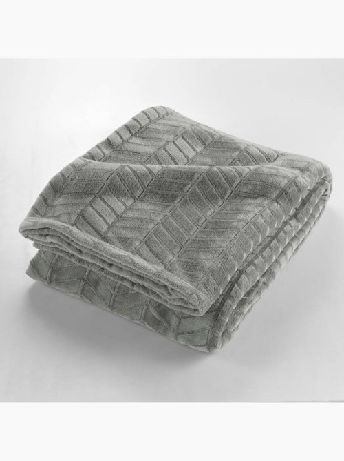 Plaid en flanelle relief uni – Modèle ARYA - Kiabi Plaid en flanelle relief uni – Modèle ARYA - Kiabi