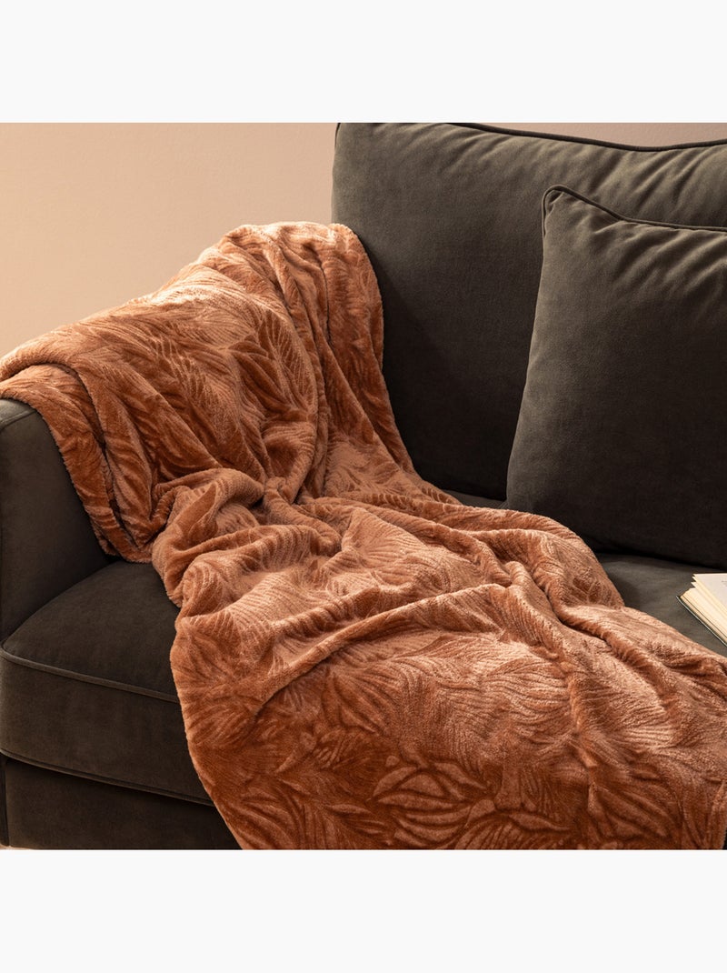 Plaid en flanelle RYO Terracotta - Kiabi