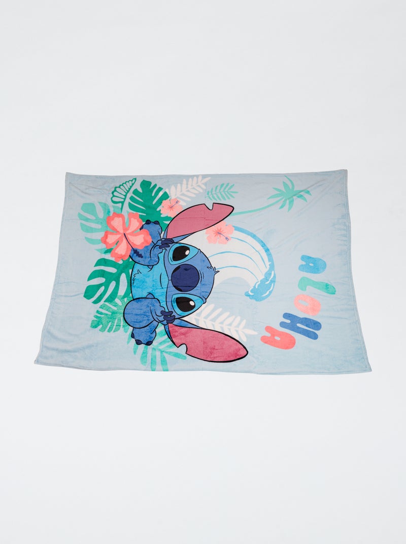 Plaid en flanelle 'Stitch' Bleu - Kiabi