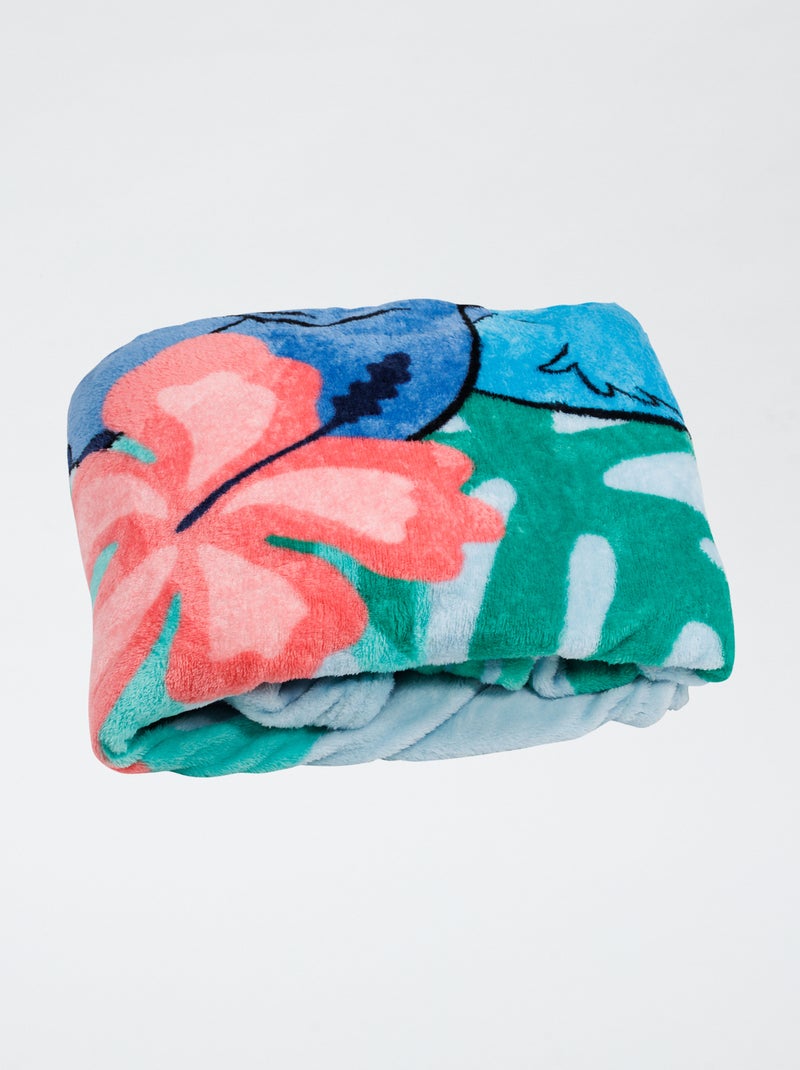 Plaid en flanelle 'Stitch' Bleu - Kiabi
