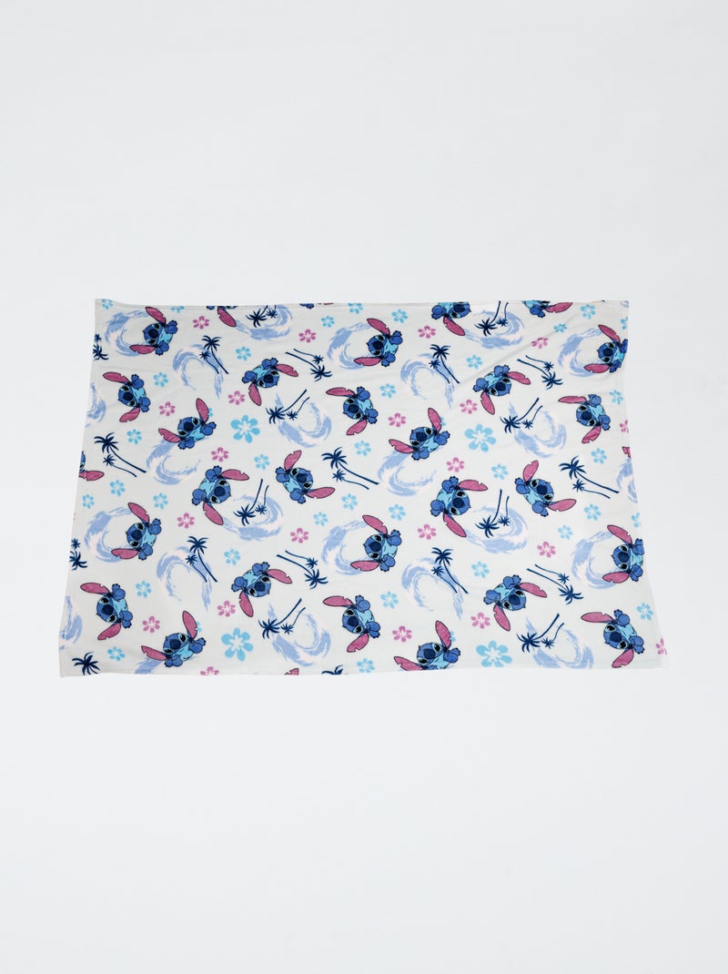 Plaid en flanelle 'Stitch' Bleu - Kiabi
