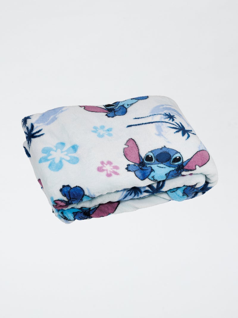 Plaid en flanelle 'Stitch' Bleu - Kiabi