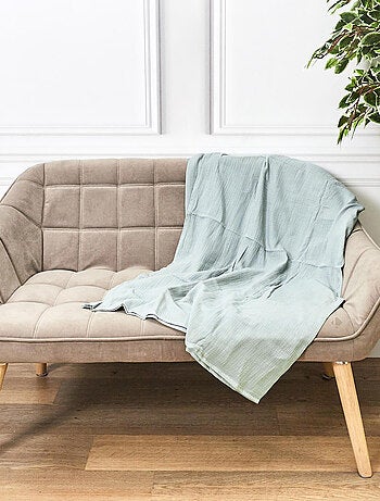 Plaid en gaze de coton collection ECLOSION