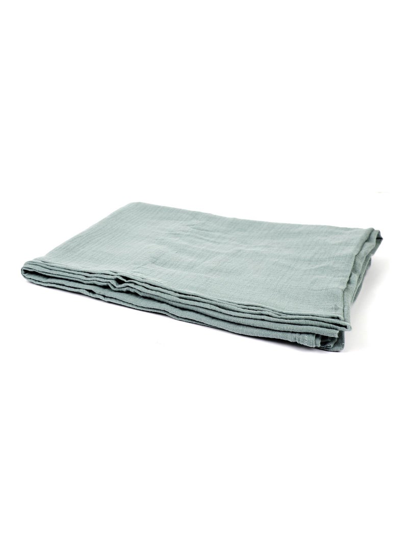 Plaid en gaze de coton collection ECLOSION Vert clair - Kiabi
