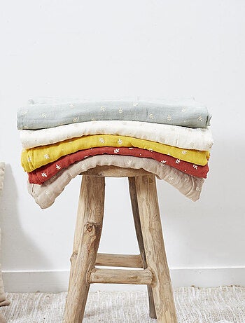 Plaid en gaze de coton collection LUCIE