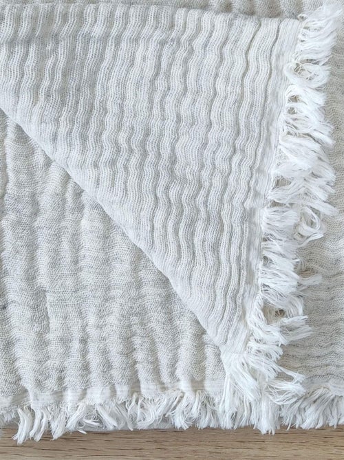 Plaid en gaze hivernale - Kiabi