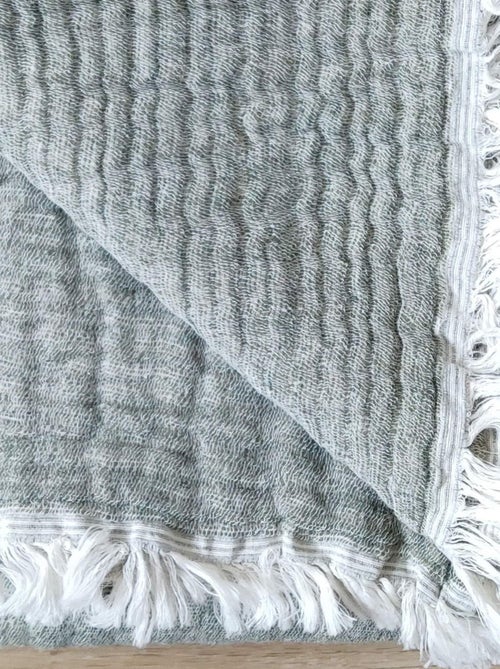Plaid en gaze hivernale - Kiabi