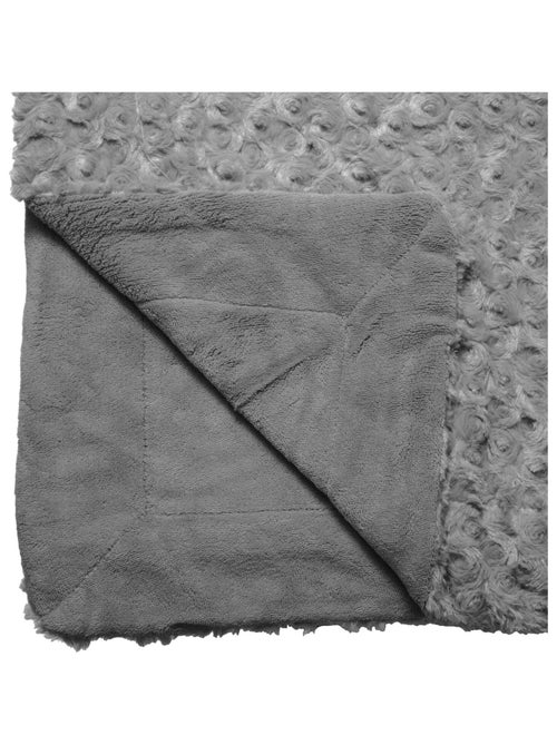 Plaid en imitation fourrure à boucles - Kiabi Plaid en imitation fourrure à boucles - Kiabi