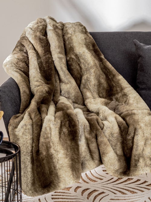 Plaid en imitation fourrure - Kiabi