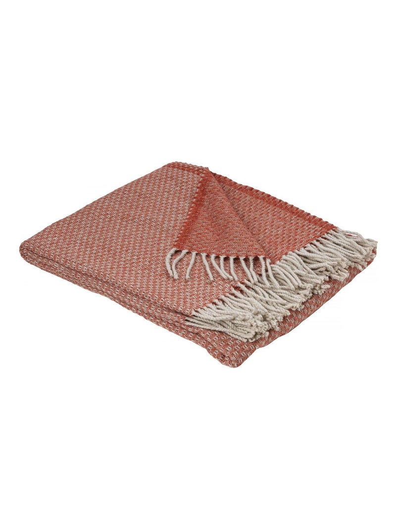 Plaid en mélange de matière Rose clair - Kiabi