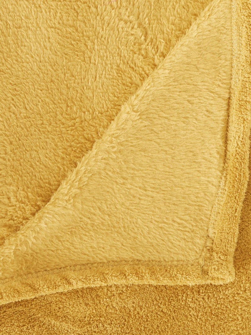 Plaid en Microfibre uni Jaune - Kiabi