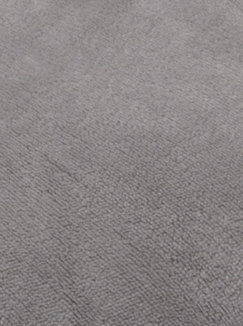 Plaid en microvelours doublé sherpa Gris perle - Kiabi
