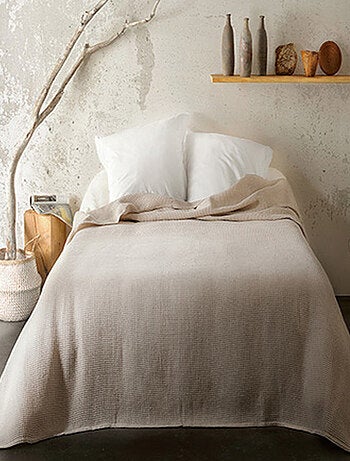 Plaid en nid d'abeille