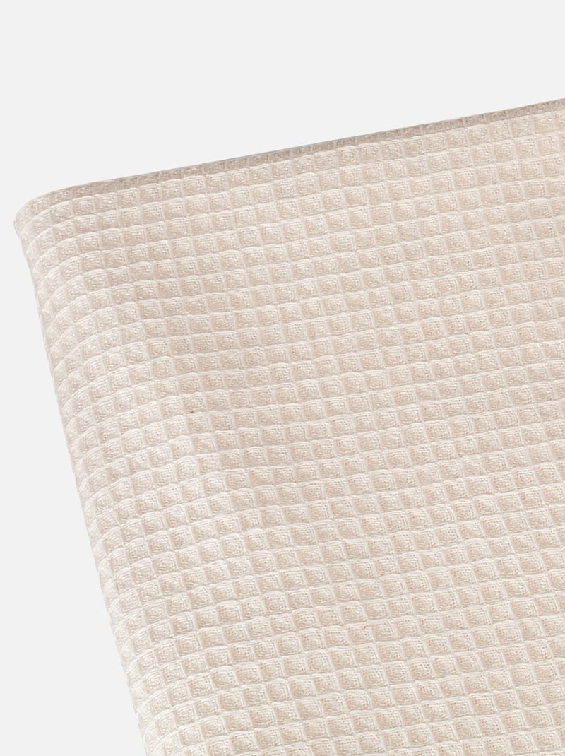 Plaid en nid d'abeille Blanc cassé - Kiabi