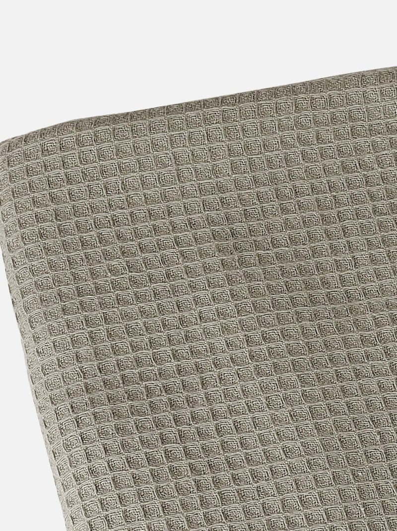 Plaid en nid d'abeille Gris foncé - Kiabi