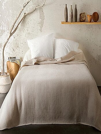 Plaid en nid d'abeille