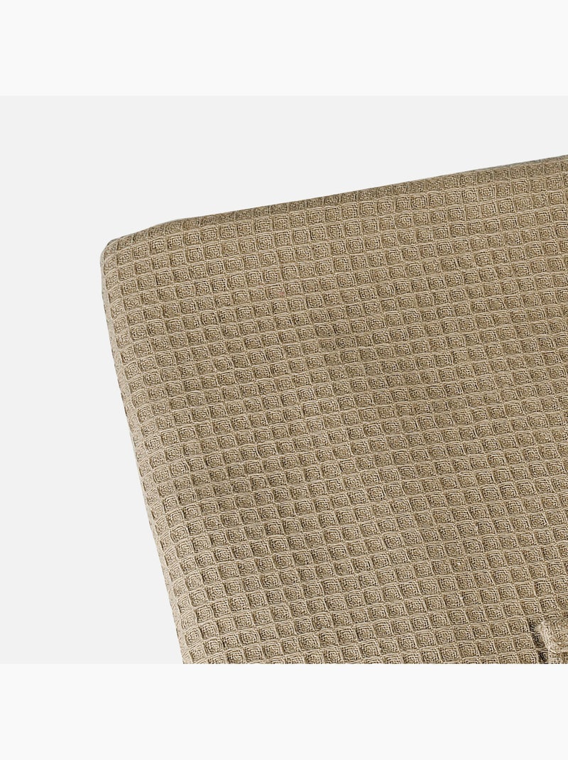 Plaid en nid d'abeille Taupe - Kiabi