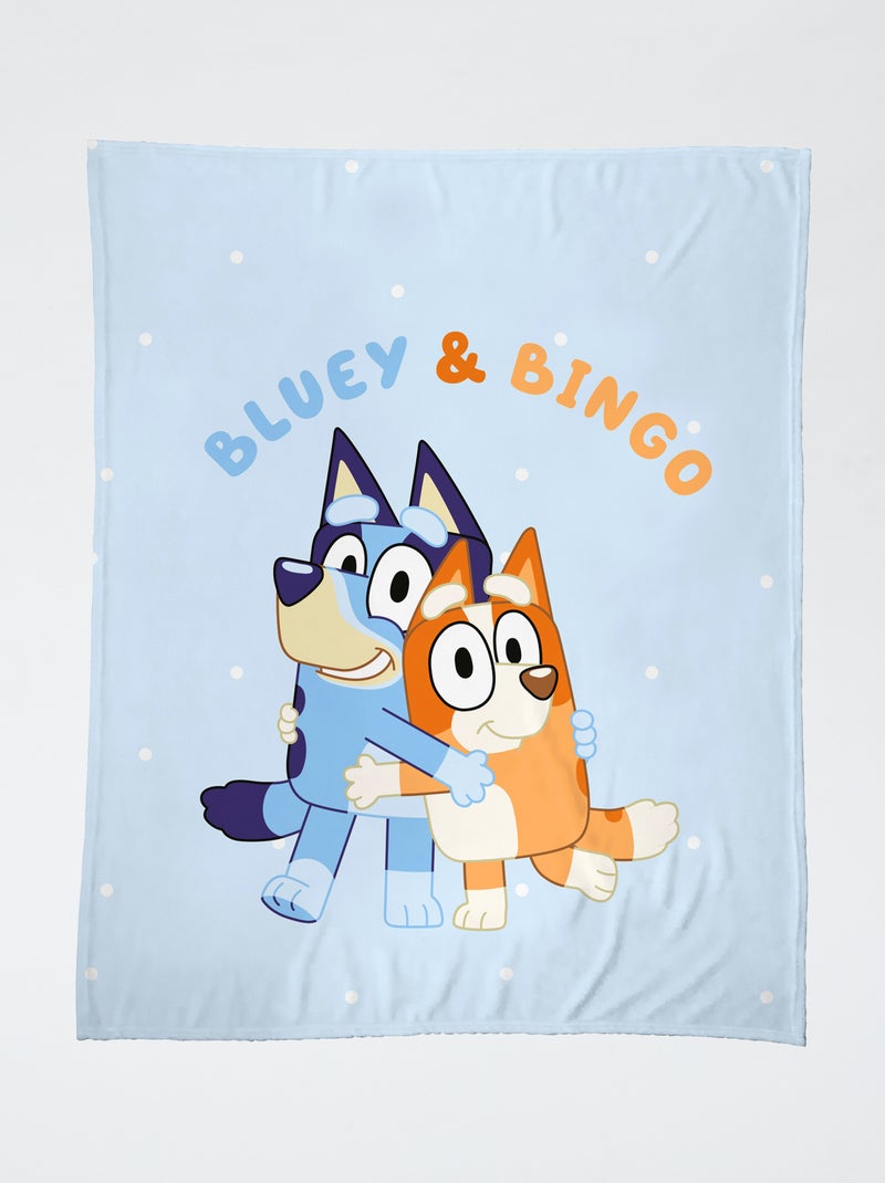 Plaid en polaire 'Bluey' Bleu - Kiabi