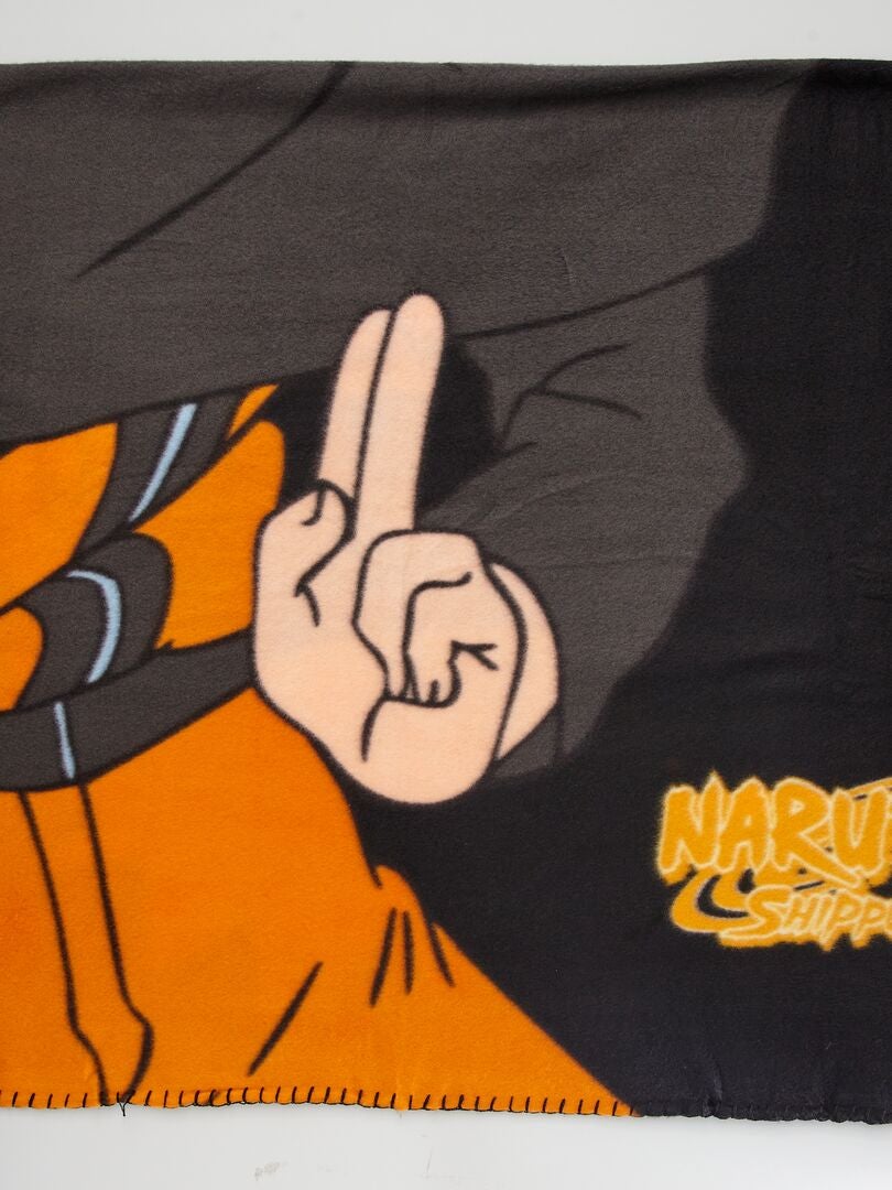 Plaid en polaire 'Naruto' - Gris - Kiabi - 3.50€