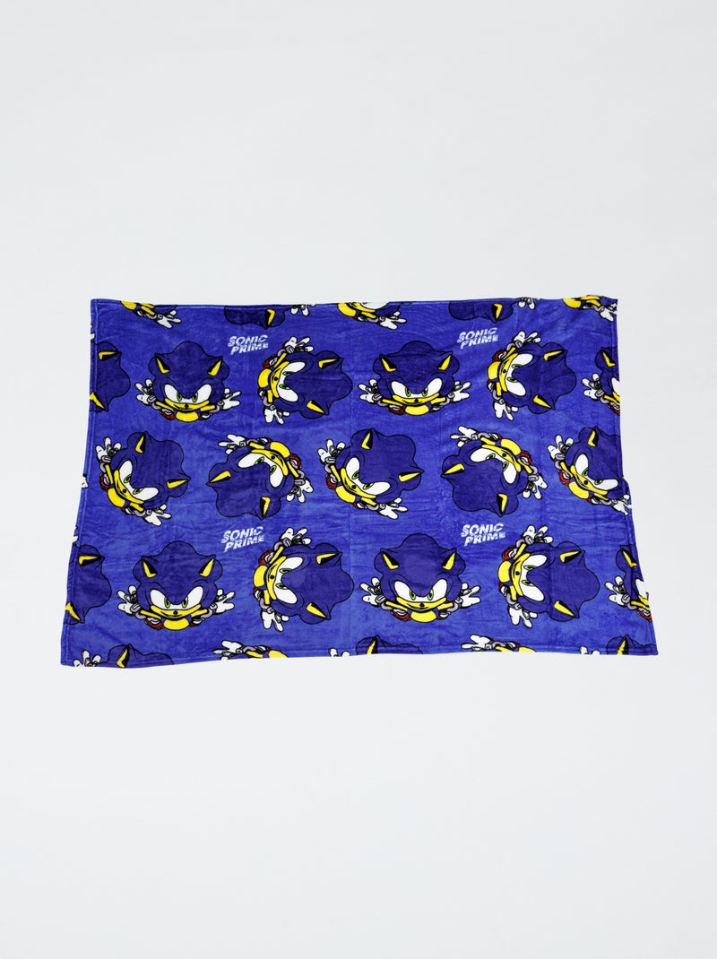 Plaid en polaire 'Sonic' Bleu - Kiabi