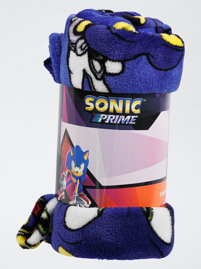 Plaid en polaire 'Sonic' Bleu - Kiabi