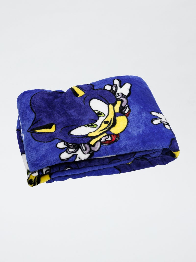 Plaid en polaire 'Sonic' Bleu - Kiabi