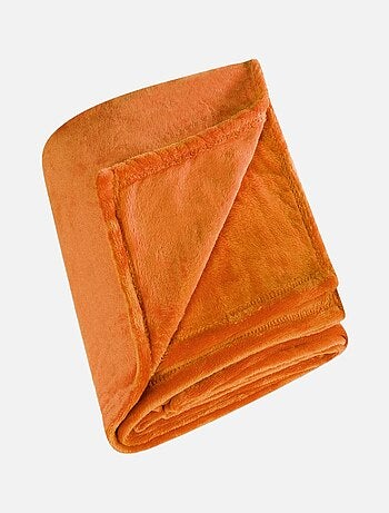 Plaid en polaire uni