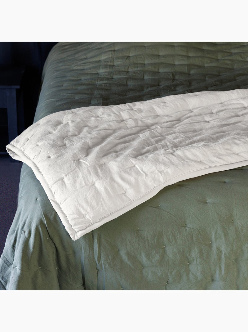 Plaid en polyester collection CELESTE Beige argile - Kiabi