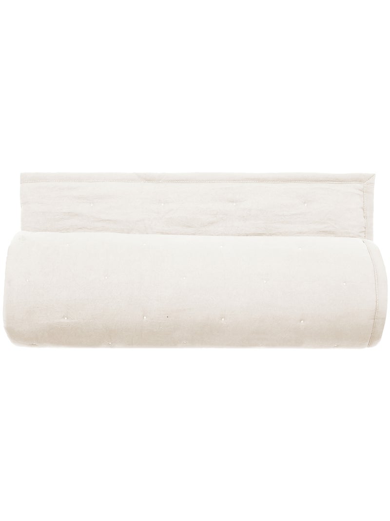 Plaid en polyester collection CELESTE Beige argile - Kiabi