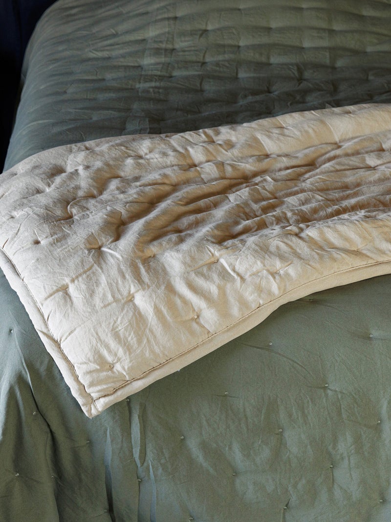 Plaid en polyester collection CELESTE Beige - Kiabi