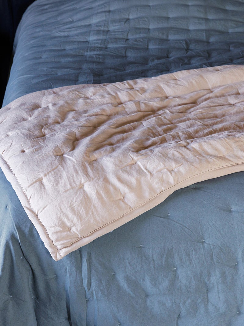 Plaid en polyester collection CELESTE Bleu foncé - Kiabi