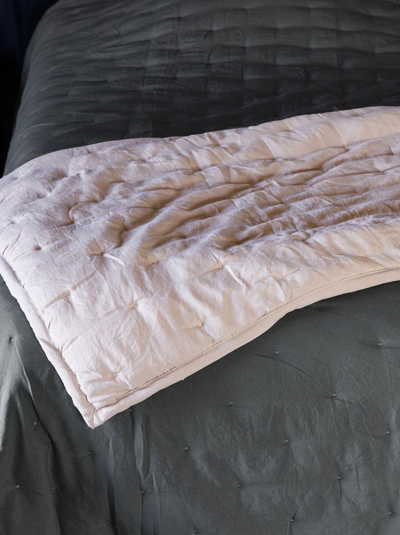 Plaid en polyester collection CELESTE Noir Noir - Kiabi