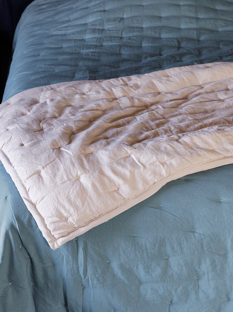 Plaid en polyester collection CELESTE Orange clair - Kiabi