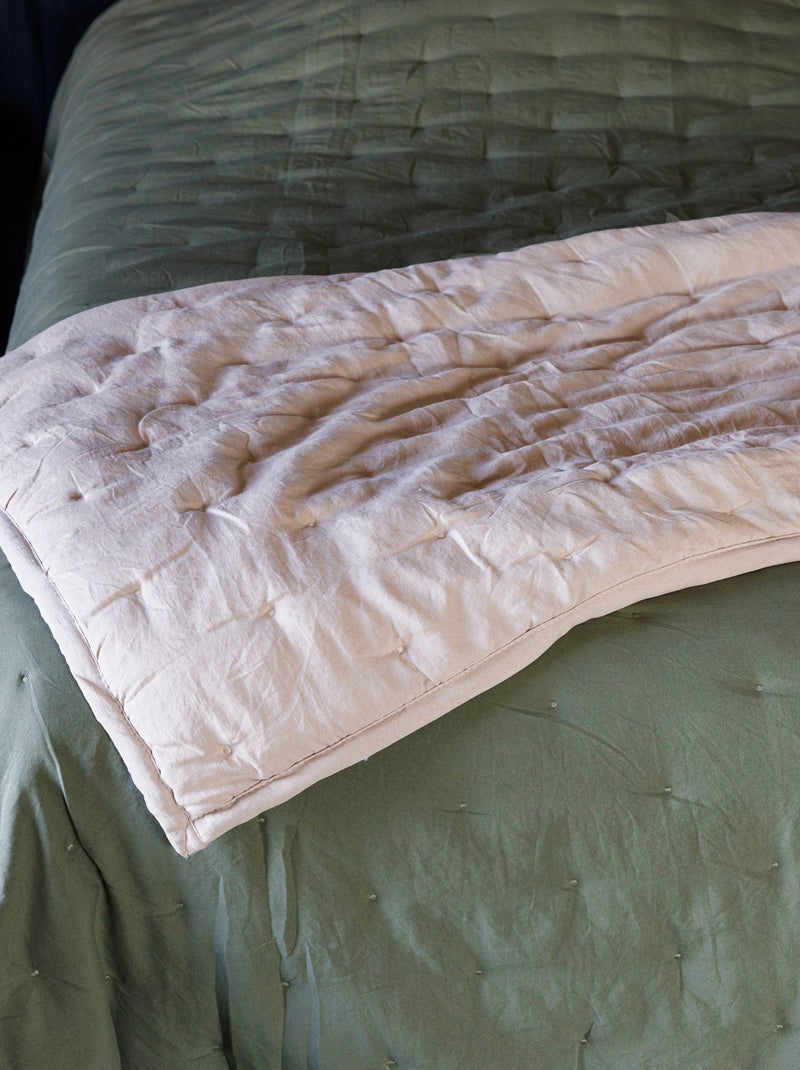 Plaid en polyester collection CELESTE Rose - Kiabi