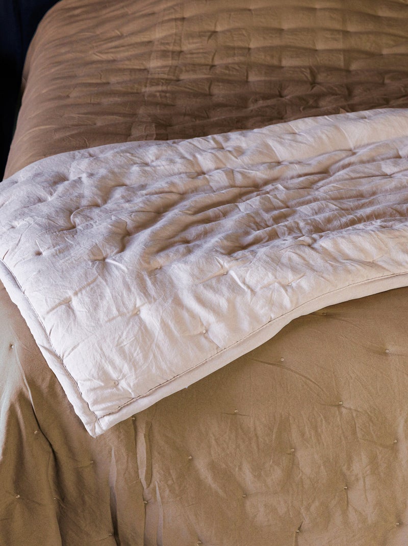 Plaid en polyester collection CELESTE Rouge brique - Kiabi