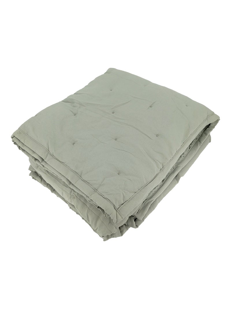 Plaid en polyester collection CELESTE Vert clair - Kiabi