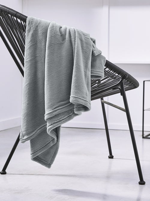 Plaid en velours - Kiabi