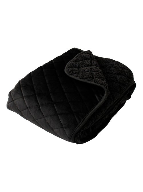 Plaid en velours et sherpa - Kiabi