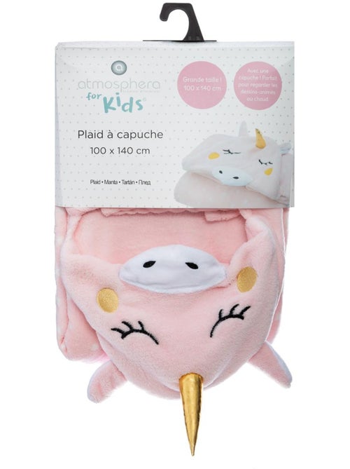 Plaid enfant avec capuche LICORNE - Kiabi Plaid enfant avec capuche LICORNE - Kiabi