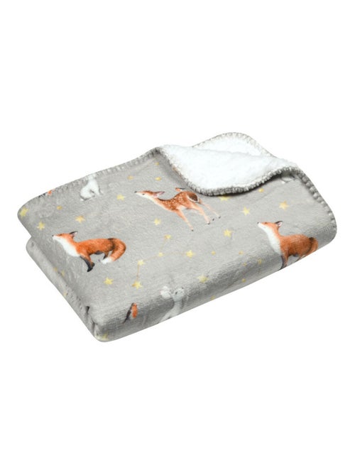 Plaid enfant Ferdinand Naturel – 70 x 100 cm – Doux et chaud - Kiabi