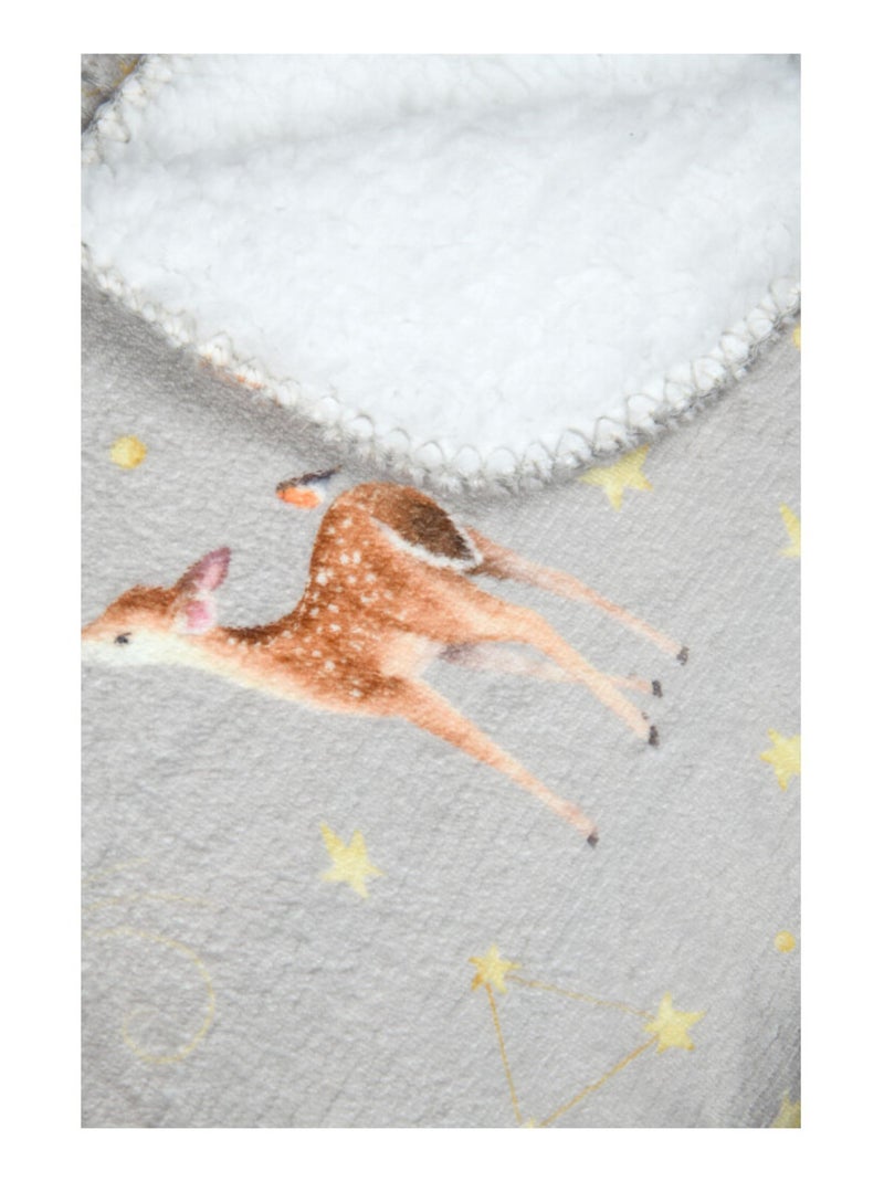 Plaid enfant Ferdinand Naturel – 70 x 100 cm – Doux et chaud Gris - Kiabi