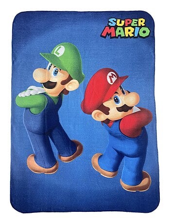 Plaid Enfant Mario et Luigi