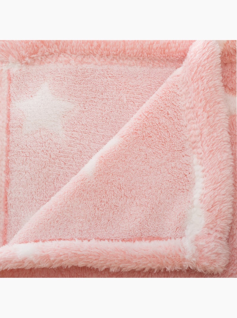 Plaid enfant phosphorescent STELI Rose clair - Kiabi