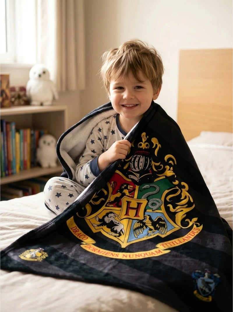 Plaid enfant polaire harry potter warner bros Noir - Kiabi