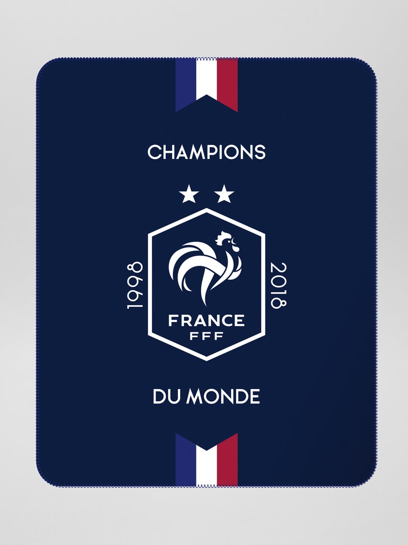 Plaid équipe de France football bleu marine - Kiabi