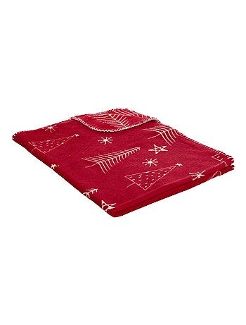 Plaid et peluche père Noël
